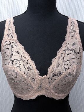Jessica Simpson Lace Underwire Bra Women’s 36C Pink Floral NWOT